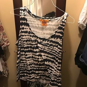 Tory Burch Blue and White Tank